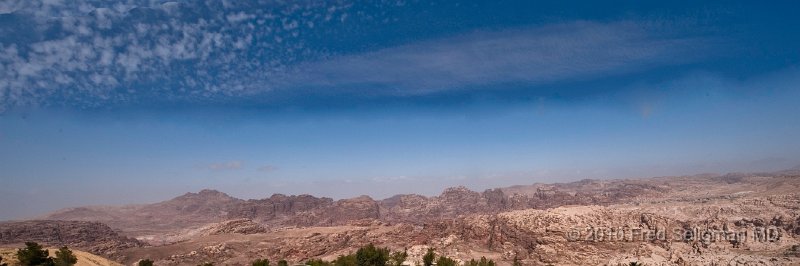 20100412_104832 D3-Edit.jpg - Topography around Petra, Jordan.  Petra actually lies on a slope of Mount Hor which is mentioned in the Bible.  This is where Moses struck a rock and produced water.   His brother Aaron is buried on Mount Hor ane one can trek there from Petra. It is a national Jordanian treasure